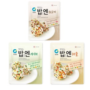 청정원 맛있는 밥엔 야채4개+쇠고기4개+해물4개 총12개