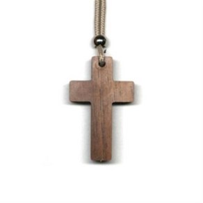 월넛 기본 십자가 목걸이 02 wood coss necklace