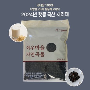 여우마을 자연곡물 24년산 고품질 청자5호 국산서리태 햇콩, 10개, 1kg