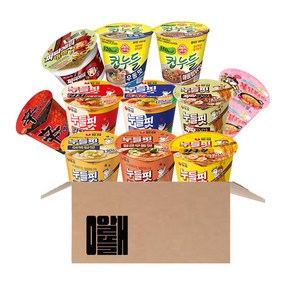 알뜰애 농심 누들핏 6종+신라면 소컵+짜파게티범벅 소컵+오뚜기 컵누들 우동+컵누들 찜닭+까르보불닭 1개씩, 1세트