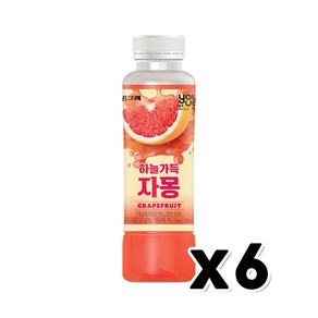 유어스 하늘가득 자몽주스 음료페트 330ml x 6개