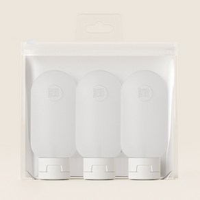 애치비 똑딱캡 여행용 반투명 공병 세트 100ml*3개, 1개