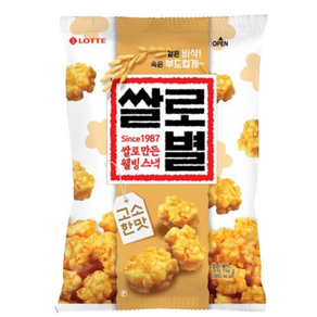 [KT알파쇼핑]롯데 쌀로별 고소한맛 78g x 16봉, 156g, 4개