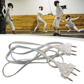 펜싱장비 펜싱 바디 코드 Epee 와이어 페이스 가드 포일 전문 장비, 1개