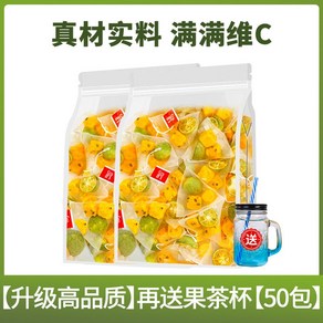 말린과일차 화과차 과일티 패션프루트 건조과일차 동결건조, 고품질 업그레이드 50포, 50개입, 1개, 12g