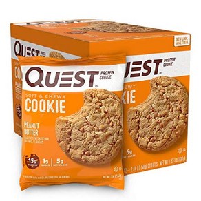 Quest Nutition 초콜릿 칩 단백질 쿠키 고단백 저탄수 다이어트 간식 키토 식단, 1개, 12 카운트(1팩)