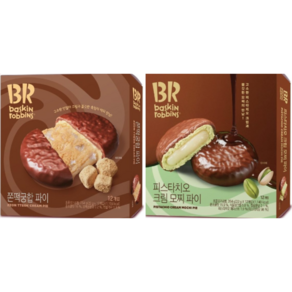 배스킨라빈스 피스타치오 크림 모찌 파이 12p, 264g, 2개