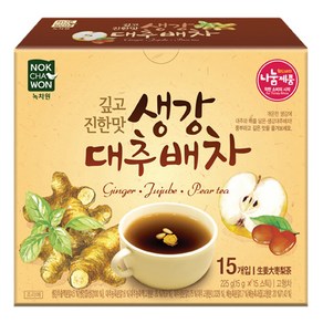 녹차원 생강대추배차, 15g, 15개입, 1개