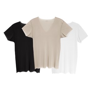 UNIQLO AIRism Mesh Seamless V-Neck T-Shirt