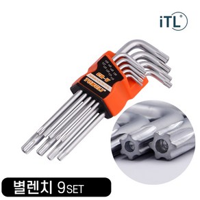 ITL 별렌치세트 L렌치 홀 별렌치 9pcs, 1개