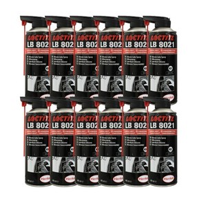 록타이트 실리콘윤활제 LB8021 400ml 소음감소, 12개