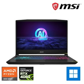 MSI 2024 소드 GF66 B8VF RTX4060 15인치 게이밍 노트북, B8VF-R7, WIN11 Home, 16GB, 1TB, 블랙