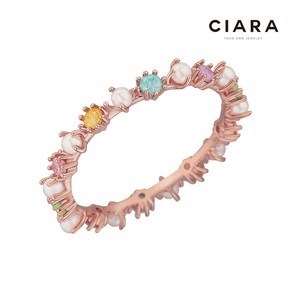 CIARA 14K La Spezia 진주 컬러 반지(GoldPlated)