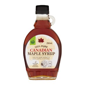 울워스 100% 캐나다 메이플 시럽 250ml Woolwoths Canadian Maple Syup, 1개