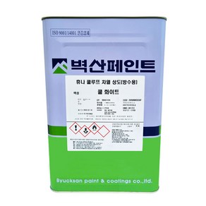 쿨루프 차열 방수 옥상 지붕 햇빛 차단 우레탄 상도 페인트 백색 유광 쿨화이트 4kg, 1개, 화이트