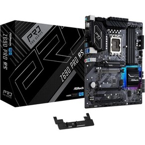 ASROCK Z690 PRO RS 소켓 LGA1700 Intel DDR4 SATA3 및 USB3.2 M.2 ATX 마더보드, 1개