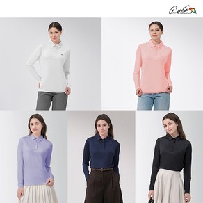 아놀드파마 25SS[아놀드파마]매직홀 긴팔 카라 티셔츠 5종 여성