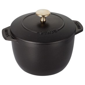 [staub] 스타우브 라이스 꼬꼬떼 16cm 무쇠 냄비 블랙, Fee, 1개