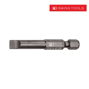 PB SWISS TOOLS 명품 수공구 피비 스위스 툴 E6-100 일자비트 낱개 50mm, 1개