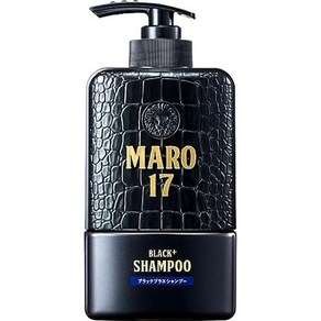 일본직발송 6. MARO17 블랙 플러스 샴푸 젠틀민트 향기 350ML 남성 스컬프 케어 볼륨 업 흑발 케어 B07PYV, 1개