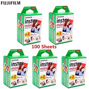후지 화이트 에지 후지 윈도우 tar 10-100 시트 3 인치 instax 미니 인화지 인스턴트 카메라 미니 8 7s 25 50s 90
