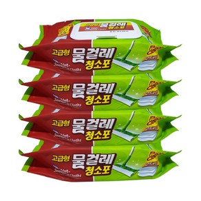 물걸레청소포 고급형 중형 25p, 4개