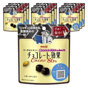 meiji 메이지 초콜릿 효과 카카오 86프로 파우치 37g 10봉지, 10개