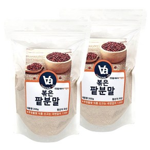 어썸티 국산 볶은 팥 가루 분말, 300g, 2개