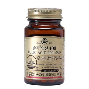 솔가 엽산 400, 100정, 1개