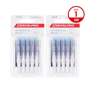 잭스 덴탈프로 치간칫솔 1단계 10p 0.7mm, 10개입, 2개