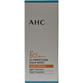 AHC 내추럴 퍼펙션 모이스트 선 크림 SPF50+ PA++++, 50ml, 1개