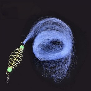 낚시 어망 뜰채 그물 민물 태클 공급을위한 야간 볼, 메쉬 3 15mm x 15mm