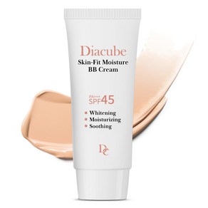 다이아큐브 스킨핏모이스처 선비비(BB)크림 SPF45 PA+++ 미백 주름개선 복합기능성, 1개, 50g, 자연스러운 베이지