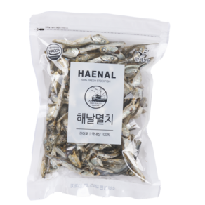 해날 HACCP 국산 햇 멸치 주바 다시멸치 국물 육수용 대멸 300g, 1개