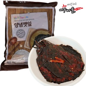 그린 양념깻잎 업소용 대용량 양념깻잎무침, 2개, 4kg