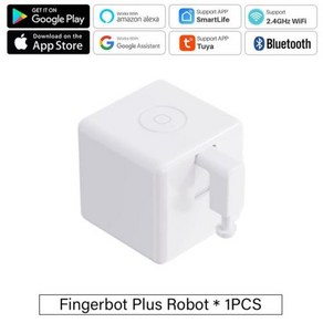스마트 스위치 투야 지그비 블루투스 핑거봇 플러스 로봇 단추 푸셔 알렉사 구글 홈 라이프 앱으로 작동, 1개
