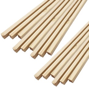 아이베란다 나무쫄대 묶음 목재 원목 합판 얇은 비닐 쫄대 각재 각목, 1개, 소나무12x12x800mm(15개)