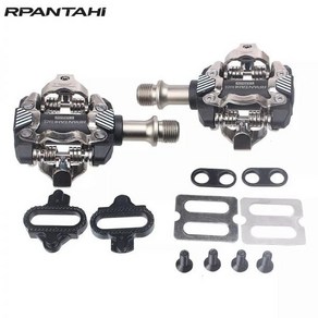 자전거 패달 Rpantahi MTB 자동 잠금 SPD 페달 산악 클리트 베어링 발받침 부품, silve, 1개