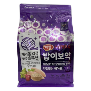 밥이보약 전연령용 걱정없는 헤어볼 고양이 사료, 3.4kg, 1개