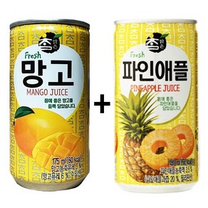 참맑은 망고 175ml(15캔) + 참맑은 파인애플 175ml(15캔), 30개, 175ml