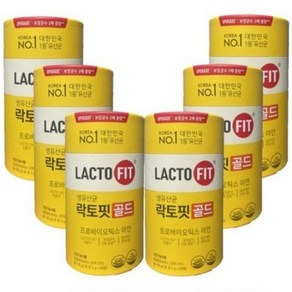 종근당건강 생유산균 락토핏골드 LACTO-5X 포뮬러, 100g, 6개