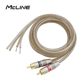 맥라인 MC-HA35 RCA-2C 스피커케이블 3m (1조) 앰프 음향 연결선 오디오 케이블, 1개