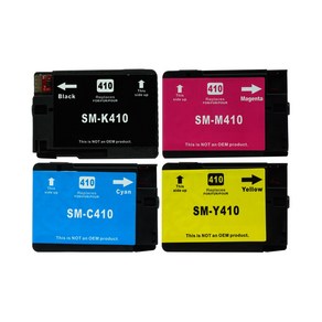 삼성 INK-K410 C410 M410 Y410 호환 재생잉크 SL-J2920W J2960FW 4색세트, 검정+파랑+빨강+노랑, 1개