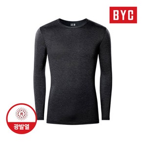 BYC 남성 광발열내의 긴팔T 상의 보디히트 히트텍 겨울내복 단품