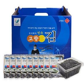 [당일출고] 국내산 민속 고향김 3호 15gX10봉 선물세트 조미김 도시락김, 10개
