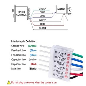 지능형 디지털 속도 조절기 Ux-52 AC 모터 속도 감속기 무단 속도 제어 스위치 박스 220V 6-400W, 01 01 6W, 1개