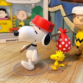 스누피 FRIENDSHIP SNOOPY & WOODSTOCK 피규어(정품), 1개