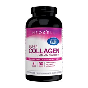 네오셀 슈퍼 콜라겐 플러스 C 6000mg 250정 [NeoCell Super Collagen + - 6 000mg Types 1 & 3 Plus Vitamin 250 Count]