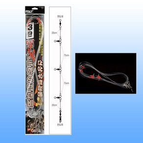 백경 실속형 우럭낚시채비 침선 우럭채비, 1개