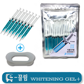 이끌림 화이트닝 겔 치아미백제, 1ml x 14개 마우스피스 1개, 2세트